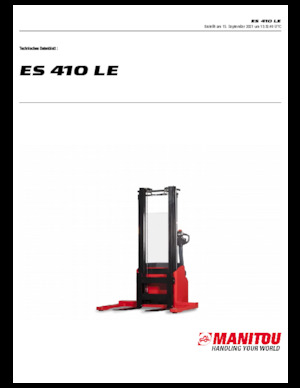 वॉकी स्टेकर Manitou ES 410 LE