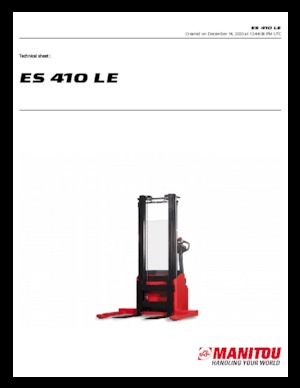 वॉकी स्टेकर Manitou ES 410 LE