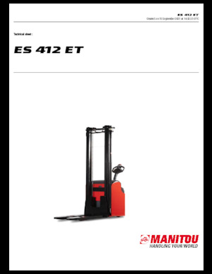 वॉकी स्टेकर Manitou ES 412 ET