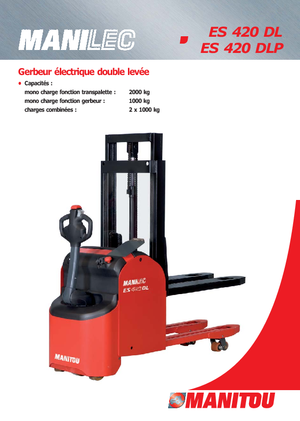 वॉकी स्टेकर Manitou ES 420 DL