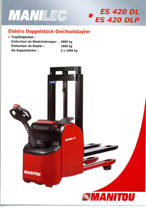 वॉकी स्टेकर Manitou ES 420 DL
