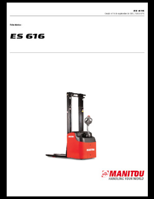 वॉकी स्टेकर Manitou ES 616