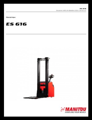 वॉकी स्टेकर Manitou ES 616