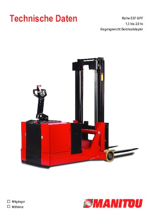 वॉकी स्टेकर Manitou ES 720 GPF
