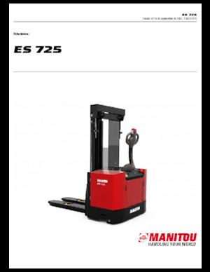 वॉकी स्टेकर Manitou ES 725