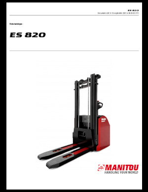 वॉकी स्टेकर Manitou ES 820