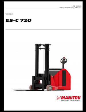वॉकी स्टेकर Manitou ES C-720