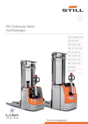 वॉकी स्टेकर Still EXV 10 Basic