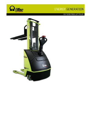 वॉकी स्टेकर PRAMAC Lifter GX 12/28 Plus Free Lift