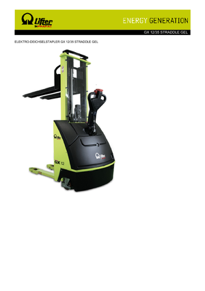वॉकी स्टेकर PRAMAC Lifter GX 12/35 Straddle GEL