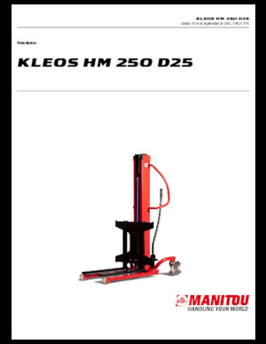 वॉकी स्टेकर Manitou Kleos HM 250 D25