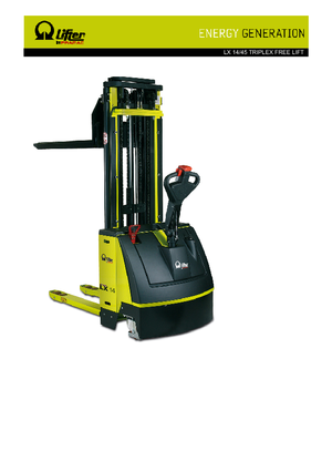 वॉकी स्टेकर PRAMAC Lifter LX 14/45 Triplex-Free Lift