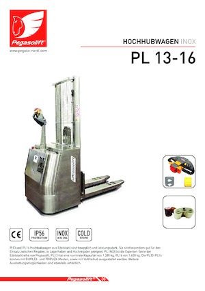 वॉकी स्टेकर Pegasolift PL 13 Inox 