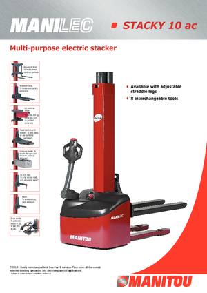 वॉकी स्टेकर Manitou Stacky FR-D 28