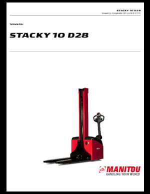 वॉकी स्टेकर Manitou Stacky 10 D28
