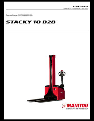 वॉकी स्टेकर Manitou Stacky 10 D28