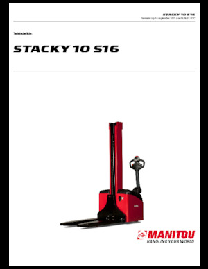 वॉकी स्टेकर Manitou Stacky 10 S 16
