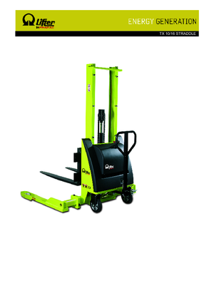 वॉकी स्टेकर PRAMAC Lifter TX 10/16 Straddle