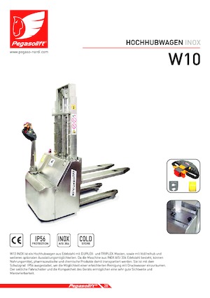 वॉकी स्टेकर Pegasolift W 10 Inox