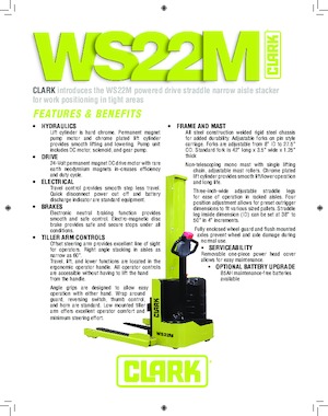 वॉकी स्टेकर Clark WS22M