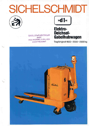 पैलेट जैक Sichelschmidt d 125 ASM ac