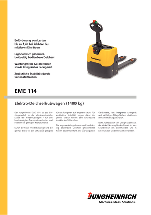 पैलेट जैक Jungheinrich EME 114/600
