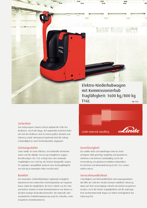पैलेट जैक Linde T16L