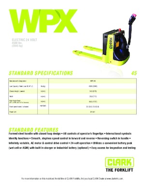 पैलेट जैक Clark WPX 45