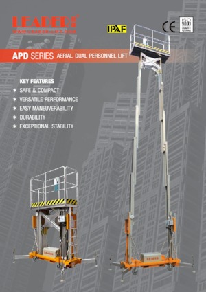 सिंगल वर्टिकल मास्ट बूम लिफ्ट Leader APD 30