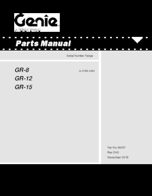 व्हील्ड टेलीस्कोपिक बूम लिफ्ट Genie GR 8
