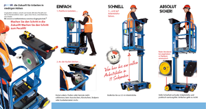 सिंगल वर्टिकल मास्ट बूम लिफ्ट Power Towers Pecolift