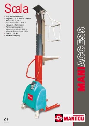 सिंगल वर्टिकल मास्ट बूम लिफ्ट Manitou Scala