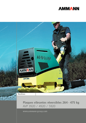 रिवर्सिबल वाइब्रेटरी प्लेट कॉम्पेक्टर Ammann AVP 3920