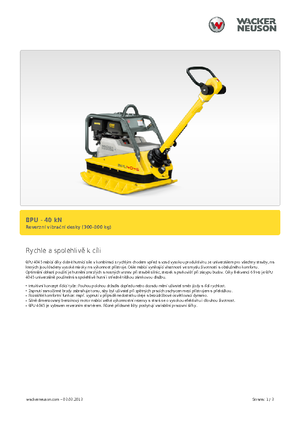 रिवर्सिबल वाइब्रेटरी प्लेट कॉम्पेक्टर Wacker Neuson BPU 4045 A