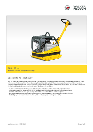 रिवर्सिबल वाइब्रेटरी प्लेट कॉम्पेक्टर Wacker Neuson BPU5545A 