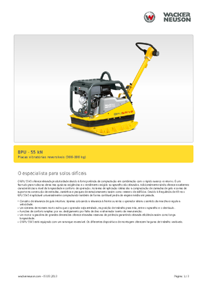 रिवर्सिबल वाइब्रेटरी प्लेट कॉम्पेक्टर Wacker Neuson BPU5545A 