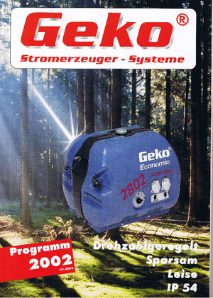 गैसोलीन पावर जनरेटर Geko ® 4002 E-AA/HHBA*