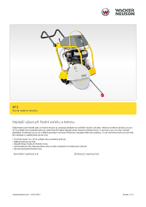 फ्लोर सॉ Wacker BFS 1350 A