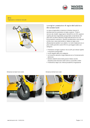 फ्लोर सॉ Wacker Neuson BFS 1345 Az