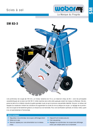 फ्लोर सॉ weber mt SM 82-3