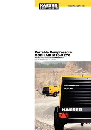 पोर्टेबल एयर कंप्रेसर - डीजल, इलेक्ट्रिक, गैसोलीन Kaeser Mobilair M 15