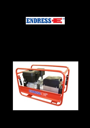 गैसोलीन पावर जनरेटर Endress ESE 704 SHS-AC / 60-200 A 