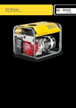 गैसोलीन पावर जनरेटर Wacker Neuson GV5000A