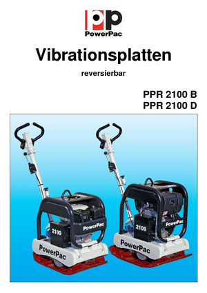 रिवर्सिबल वाइब्रेटरी प्लेट कॉम्पेक्टर PowerPac PPR 2100B/400