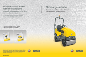 सिंगल डायरेक्शन वाइब्रेटरी प्लेट कॉम्पेक्टर Wacker Neuson WPP 1550 Aw