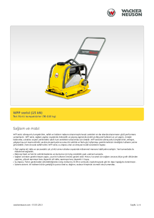 सिंगल डायरेक्शन वाइब्रेटरी प्लेट कॉम्पेक्टर Wacker Neuson WPP 1540 W