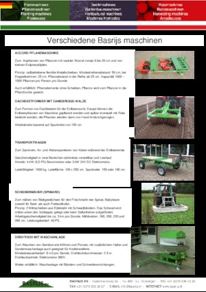 प्लांटिंग मशीन Basrijs Accord planter double with roller