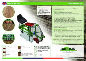 प्लांटिंग मशीन Basrijs Deep planter for one bed