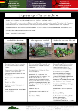 प्लांटिंग मशीन Basrijs Soil-block planter self-propelled 5 rows
