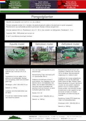 प्लांटिंग मशीन Basrijs Soil-block planter self-propelled 5 rows